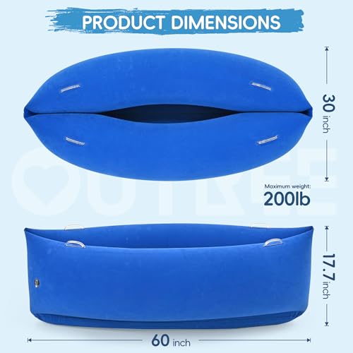 OUTREE Sensory Chair for Kids,60" Includes Electric Air Pump,Inflatable Sensory pod for Children, Sensory Toys for Kids with Autism,Sensory Peapod,Blue - Image 5
