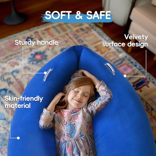 OUTREE Sensory Chair for Kids,60" Includes Electric Air Pump,Inflatable Sensory pod for Children, Sensory Toys for Kids with Autism,Sensory Peapod,Blue - Image 3