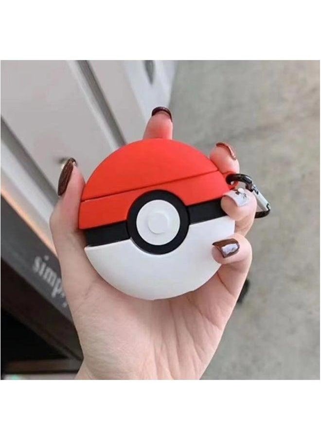 Generic - Creative Airpods Second Generation Silicone Protective Case For Apple Wireless Bluetooth Headset Cartoon Cute Soft Case-Color:N37 Model (with Hook)-Applicable Model:airpods 1/2 - Image 1