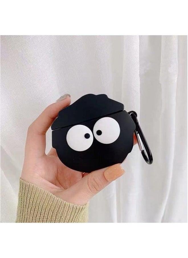 Generic - Creative Airpods Second Generation Silicone Protective Case For Apple Wireless Bluetooth Headset Cartoon Cute Soft Case-Color:N37 Model (with Hook)-Applicable Model:airpods 1/2 - Image 1