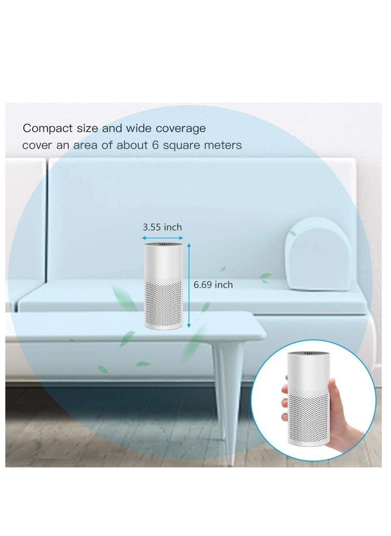Generic Mini Portable Air Purifier for Home Bedroom Office Desktop Pet Room Air Cleaner for Car with True HEPA Filters and Silence  - Image 5