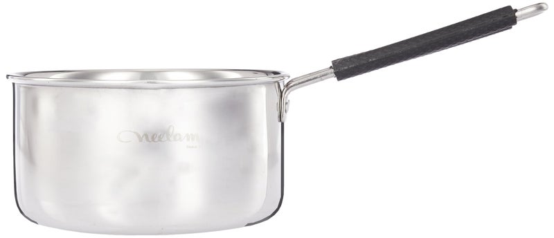 Neelam Neelam Premium Stainless Steel Saucepan with Heat-Resistant Wire Handle, 2000 ml, 22 Gauge, Durable & Easy to Clean, Perfect for Cooking Sauces, Soups, and Stews; 1 Piece - Image 2