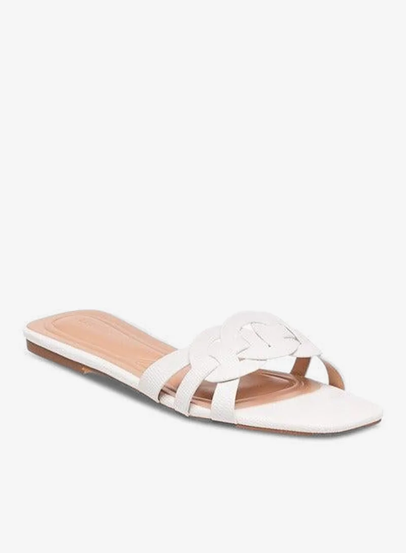 Celeste Women's Textured Slip-On Flat Sandals