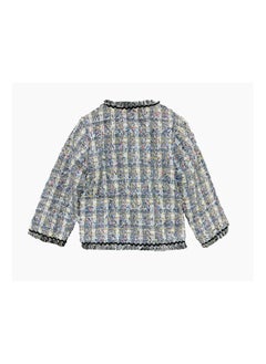 Generic Little Women's Plaid Girls' Cotton Jacket Autumn and Winter Pocket Jacket Party Birthday Travel Party Christmas School Daily Girls' Clothing (3-12 years)  - Image 4
