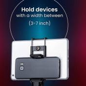 HANUMEX® 2-in-1 Tripod Mount Phone & Tablet Holder – Adjustable Clamp for and Tablets – Secure Grip Stand with Double Clip for Selfie, Video, and Photography – Compatible with Tripod - Image 5
