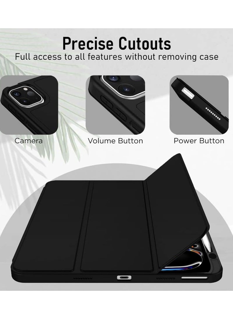 YoYoTech iPad Air 11 inch 2024 Case (M2) Chip 6th Generation (A2899/A2900/A2902) Case Flip Cover with Magnetic Closure Auto Wake/Sleep function having Pencil holder Slot  - Image 3