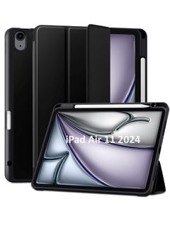 iPad Air 11 inch 2024 Case (M2) Chip 6th Generation (A2899/A2900/A2902) Case Flip Cover with Magnetic Closure Auto Wake/Sleep function having Pencil holder Slot