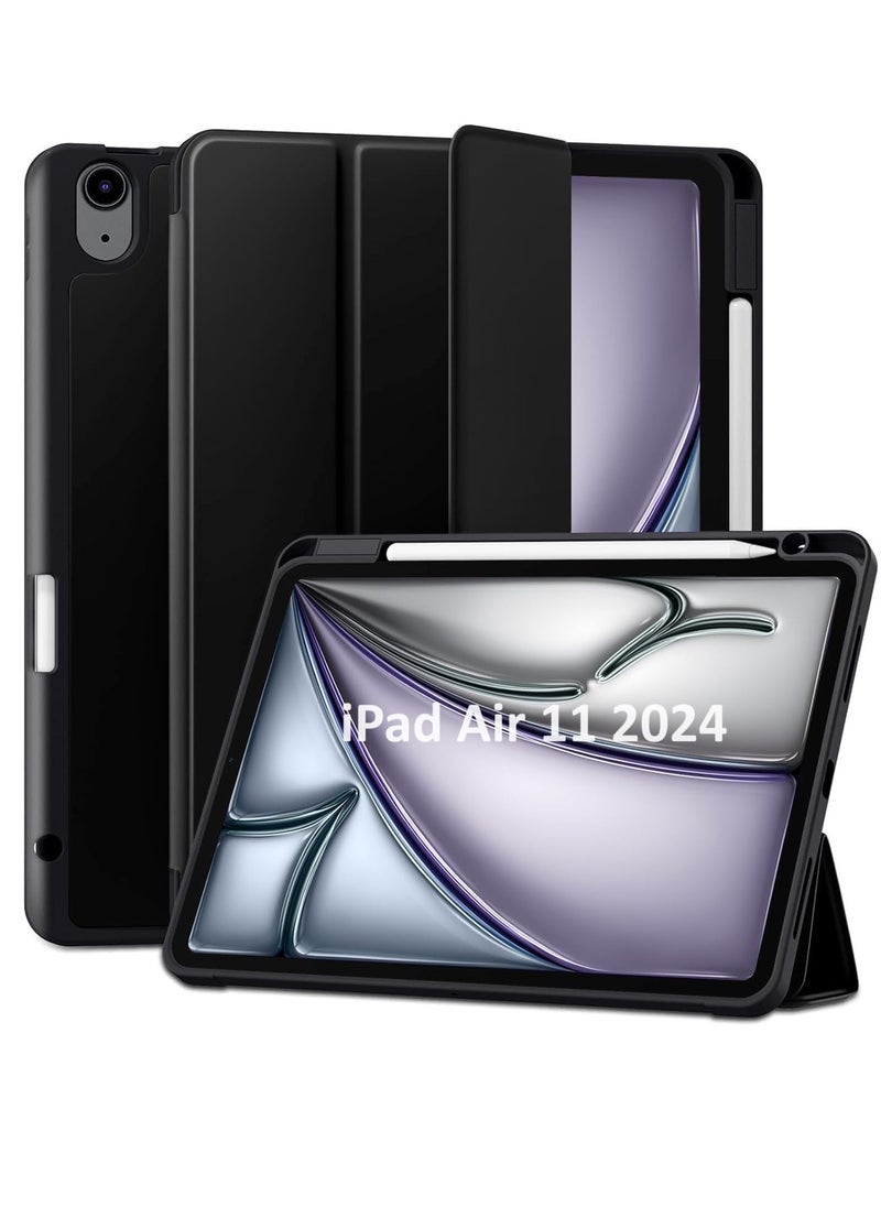 YoYoTech iPad Air 11 inch 2024 Case (M2) Chip 6th Generation (A2899/A2900/A2902) Case Flip Cover with Magnetic Closure Auto Wake/Sleep function having Pencil holder Slot  - Image 1
