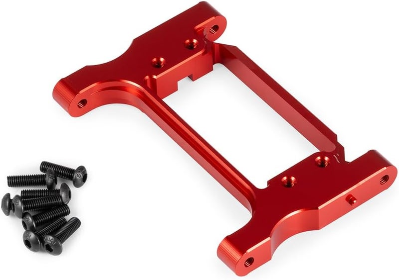 MOHERO Aluminum CNC Front Steering Servo Mount Upgrade Parts for 1/10 Scale TRX-4 Crawler Car (Red) - Image 5