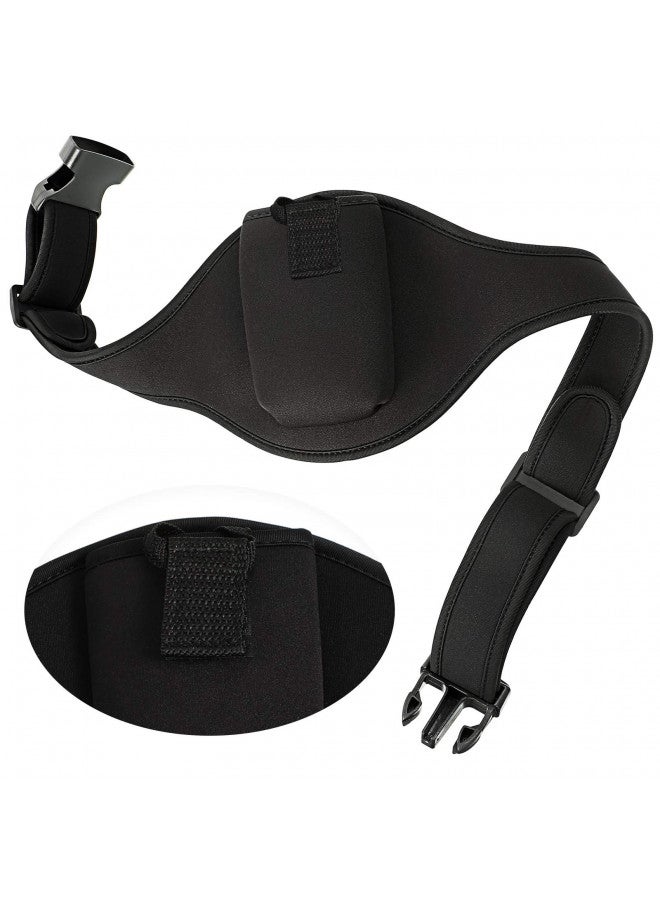 Weewooday Mic Belt with Anti Dropping Strap, Neoprene Microphone Carrier Pouch Adjustable Sweat Absorbent Belt Waistband Bag for Vertical Mic Fitness Teacher Speaker Theatre (Black)  - Image 2