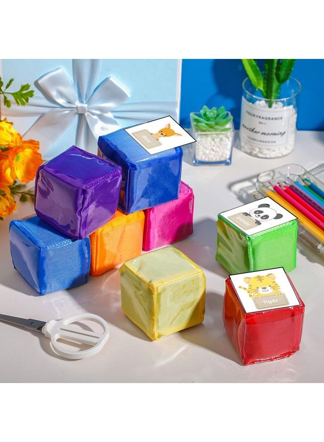 Yilloog 16 Pcs 3.15 Inch Diy Education Dices Foam Building Blocks For Toddler Kids Soft Clear Pockets Dices Playing Game Learning Stacking Cube Toys For Classroom Infant Early Education Teaching - Image 5