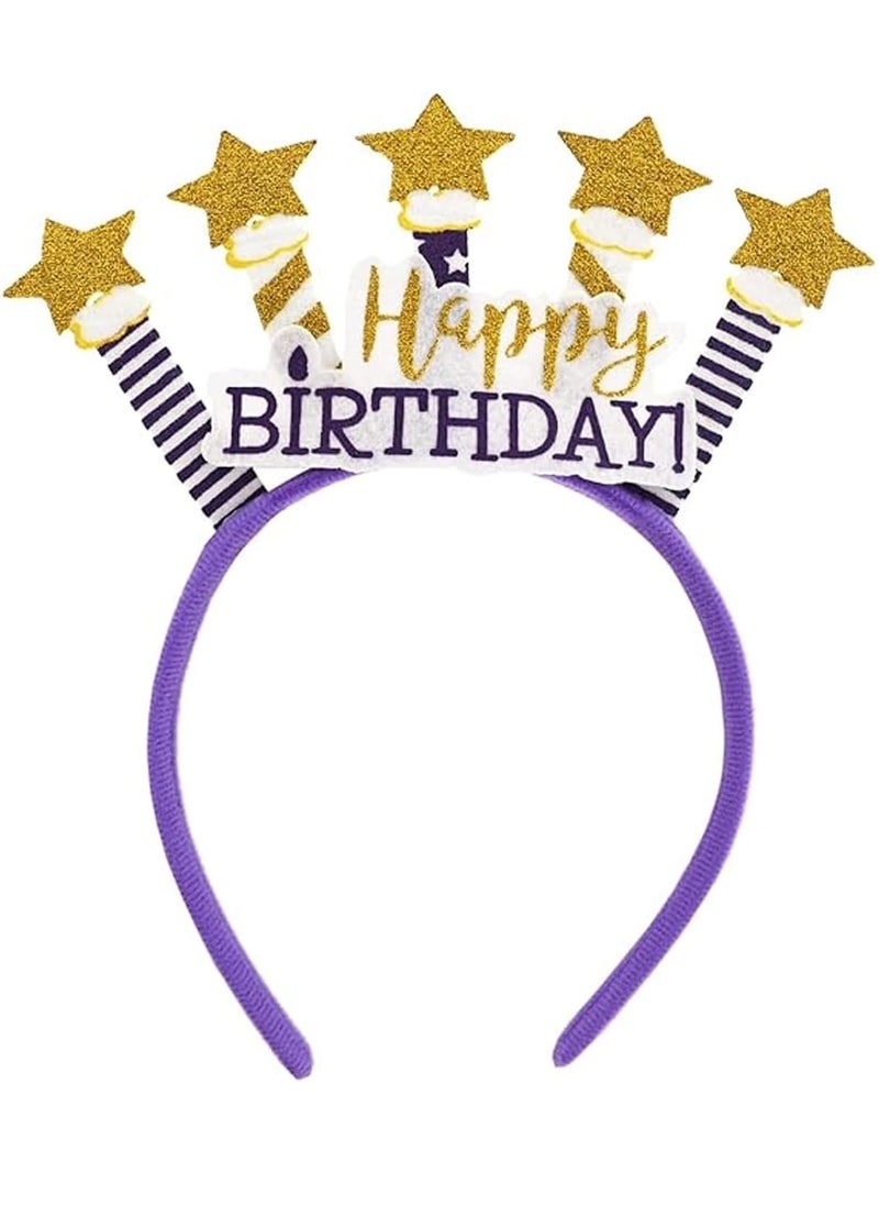 Excefore - Birthday Crown Girls Kids, Happy Birthday Headband Baby Princess Crown Party Hair Accessories for Happy Birthday Party Supplies, Favors, Birthday Decorations Girl, Party Hats for Girls - Image 1