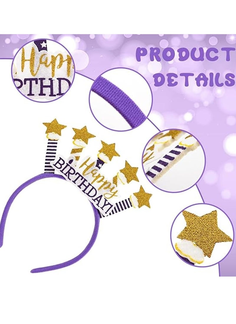 Excefore - Birthday Crown Girls Kids, Happy Birthday Headband Baby Princess Crown Party Hair Accessories for Happy Birthday Party Supplies, Favors, Birthday Decorations Girl, Party Hats for Girls - Image 1