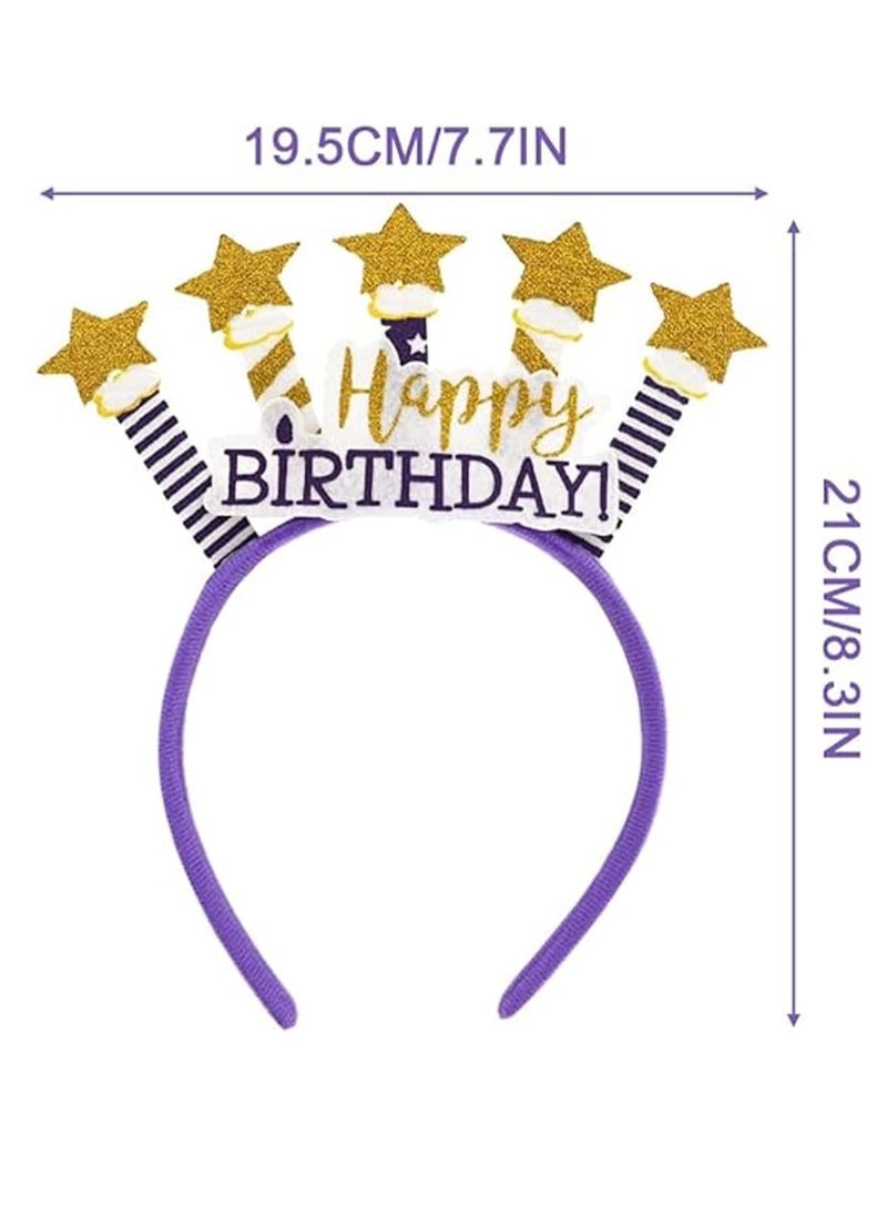 Excefore - Birthday Crown Girls Kids, Happy Birthday Headband Baby Princess Crown Party Hair Accessories for Happy Birthday Party Supplies, Favors, Birthday Decorations Girl, Party Hats for Girls - Image 1