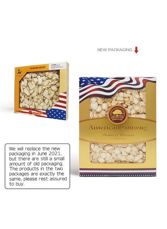 DABC OAK LAND American Ginseng Slices From Wisconsin (Sliced Ginseng Root Wisconsin Grown!Most People Use It To Make Ginseng Tea! Good For Health! (American Ginseng Slices (Small Round) 1 Box Of 4 Ounces)  - Image 3