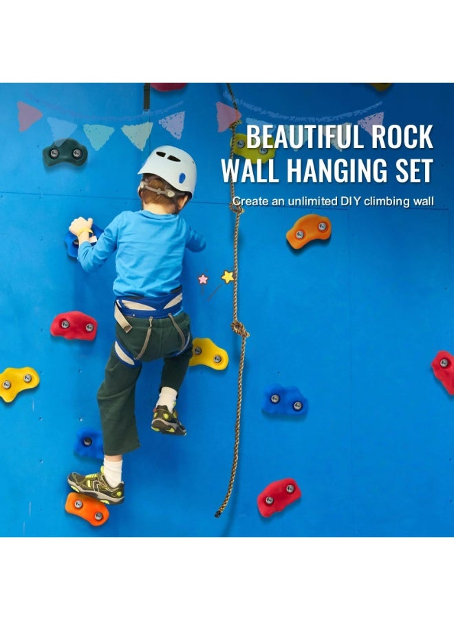 25 PCS Rock Climbing Holds for Kids and Adults, Multi-Colored Climbing Rock Wall Grips for Indoor and Outdoor Playground Play Set - Image 4