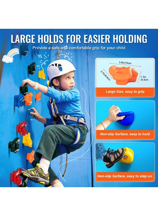 25 PCS Rock Climbing Holds for Kids and Adults, Multi-Colored Climbing Rock Wall Grips for Indoor and Outdoor Playground Play Set - Image 3