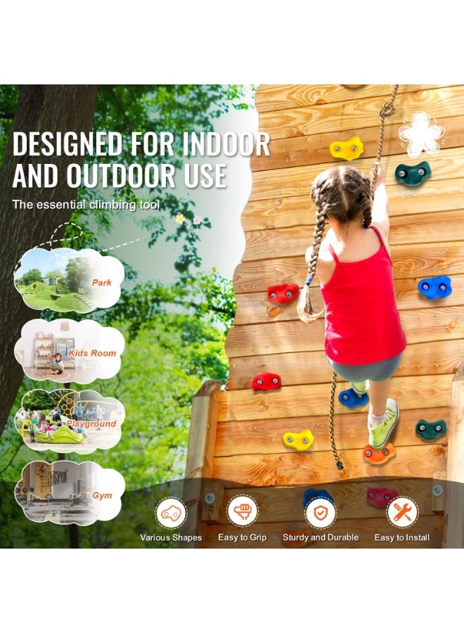 25 PCS Rock Climbing Holds for Kids and Adults, Multi-Colored Climbing Rock Wall Grips for Indoor and Outdoor Playground Play Set - Image 5