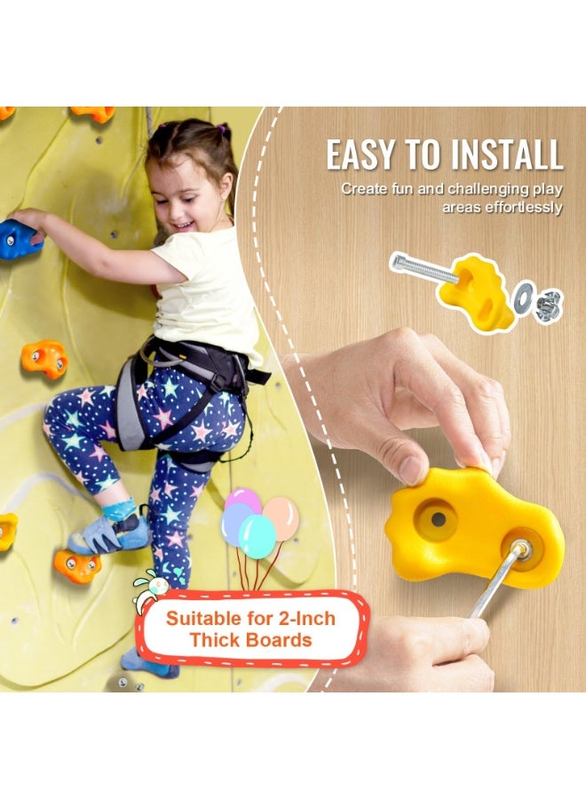 25 PCS Rock Climbing Holds for Kids and Adults, Multi-Colored Climbing Rock Wall Grips for Indoor and Outdoor Playground Play Set - Image 2