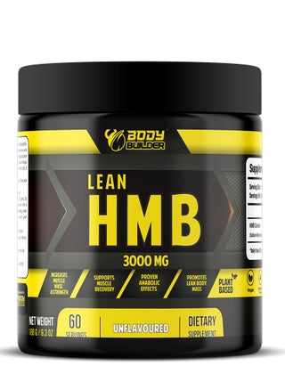 Body Builder Lean Hmb, Supports Muscle Recovery, Promotes Lean Body Mass, Increases Muscle Mass & Strength Unflavored, 60 Servings-180gm - pzsku/Z0E2CEBC3D3863ED3B612Z/45/1746198036/d2cef6f6-aa40-47a6-8a1e-c31e8511f516