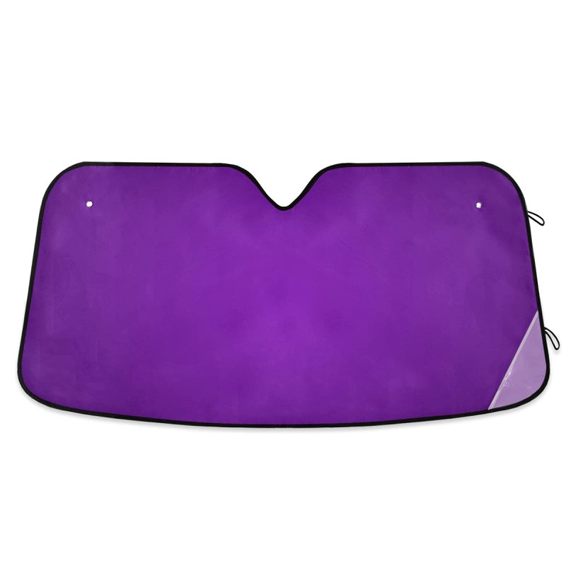xigua Purple Solid Color Car Windshield Sun Shade Front Window Folding Auto Sunshade AntiUV Rays Sun Visor Shade for Car Truck SUV