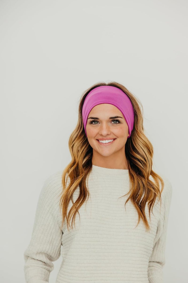 Maven Thread 4" Wide Workout Headbands for Women (4 Pack) – Non-Slip Sweatbands for Gym, Running & Yoga - Image 4