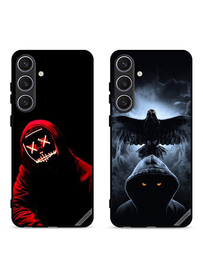 Covernex Two Cases For Samsung Galaxy S23 FE 5G Protective Covers Halloween Mask and Eagle - Image 1