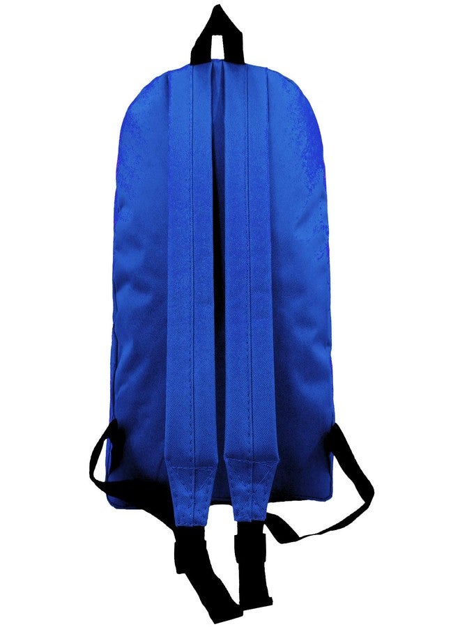 K-Cliffs 18in Classic Backpack Basic Bookbag Simple School Book Bags Vintage Emergency Daypack w/Padded Back & Side Pocket - Image 4