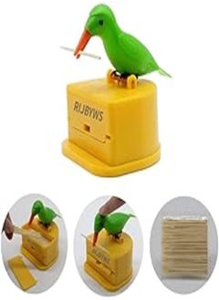 OR Jayan bird toothpick dispenser telescopic automatic toothpick dispenser cute toothpick holder decoration the kitchen, home,party, fun gifts for children parents 