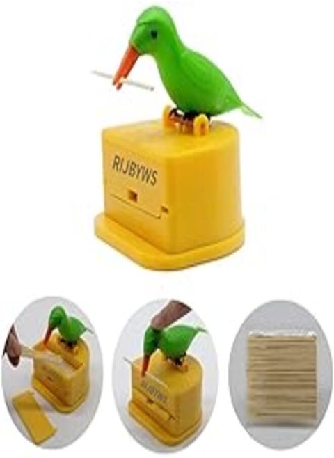 Jayan bird toothpick dispenser telescopic automatic toothpick dispenser cute toothpick holder decoration the kitchen, home,party, fun gifts for children parents