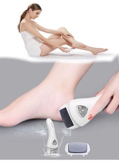 Arabest Electric Hard Skin Remover Foot Callus Remover Electric Foot File Rechargeable Dead Skin Remover for Feet Electric Pedicure Kit Proffessinal Feet Care with 3 Roller Heads 1 Cleaning Brush USB Cord  - Image 2