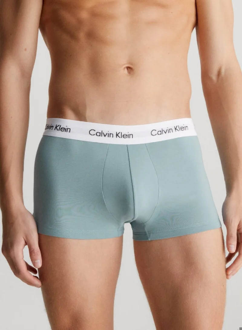 CALVIN KLEIN 3 Pack Low Rise Trunks - Cotton Stretch