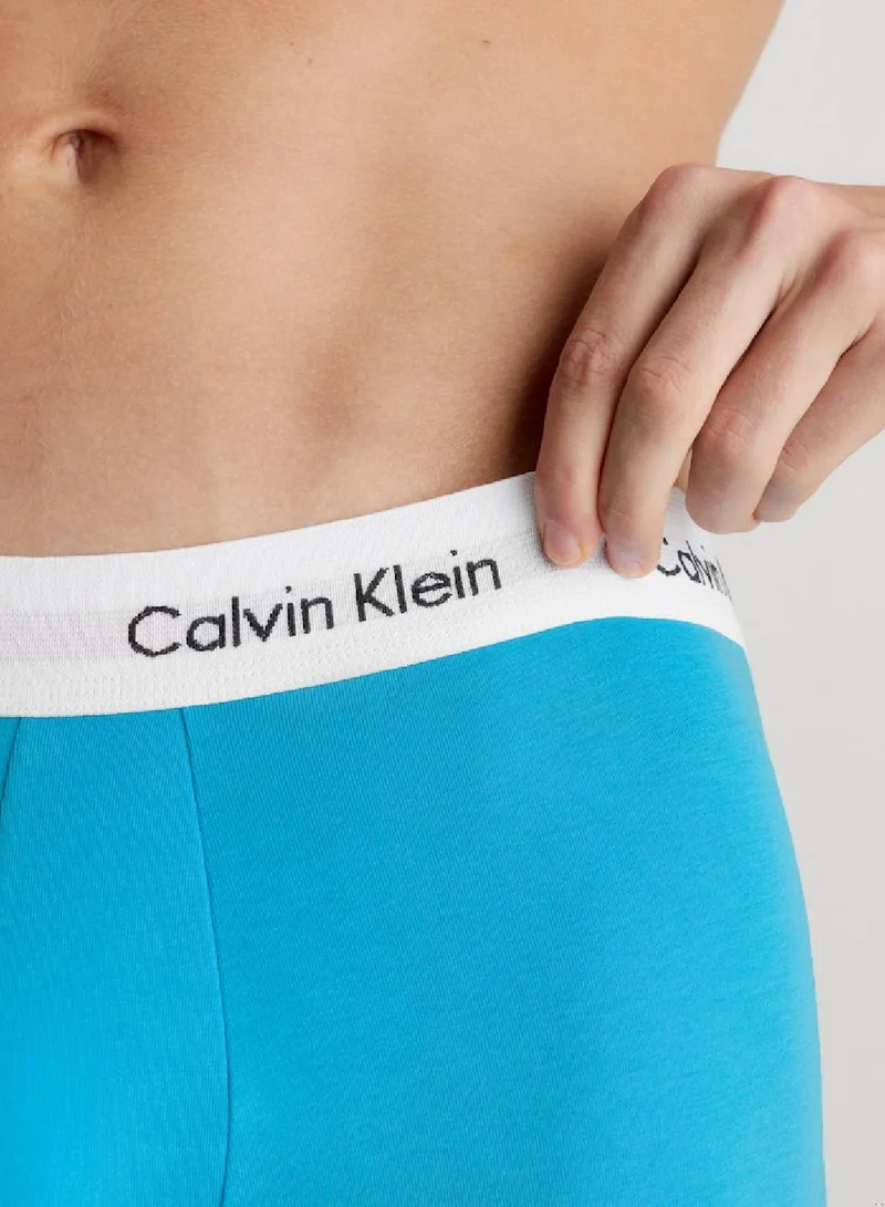 CALVIN KLEIN 3 Pack Low Rise Trunks - Cotton Stretch