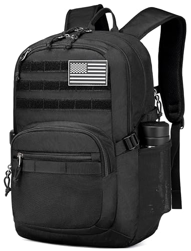 Wotony Military Tactical Backpack for Men Army 3 Days Assault Pack Bag with Molle System for Outdoor Adventures Black 40L - Image 1