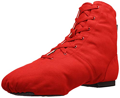 Sansha Soho Lace-Up Jazz Shoe,Red,9 M US Women's/5 M US Men's - Image 2