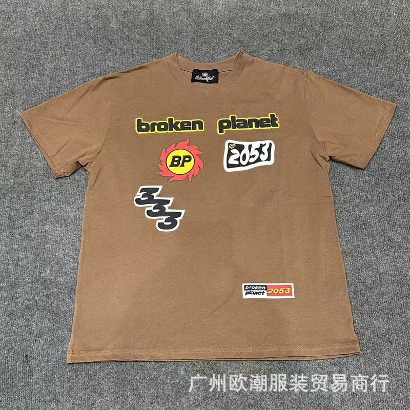 25Fw High Quality Loose Casual Short-Sleeved T-Shirts Versatile Collection Men And Women Summer - Image 1