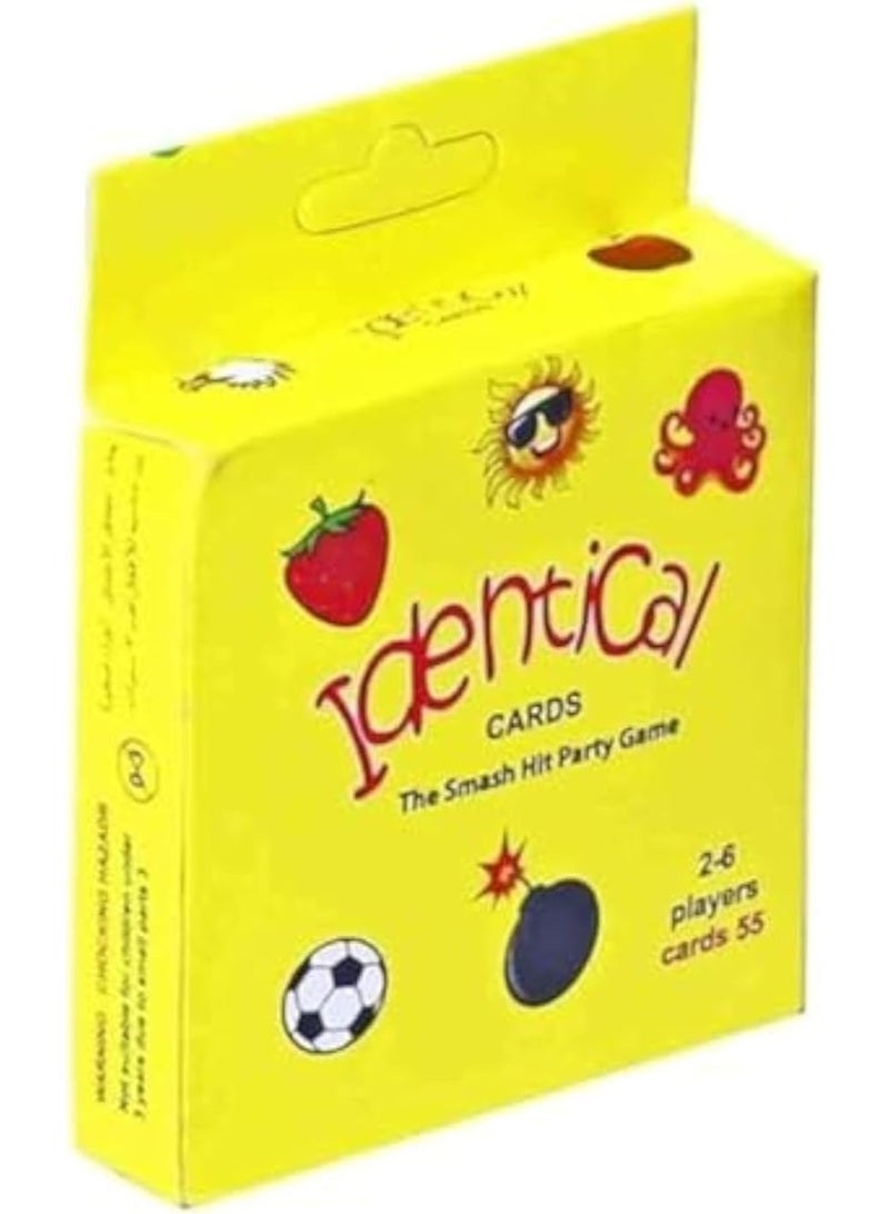 Identical Card Game – لعبة كروت المطابقة السريعة للأطفال والكبار، 54 كارت ملون ممتع لتنمية التركيز والبديهة، تصلح من 2 إلى 6 لاعبين – لعبة جماعية للحفلات والرحلات – للأطفال من 3 سنوات فأكثر - Image 4