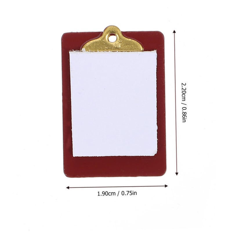 Miniature Paper Clipboard Dollhouse Accessory Kit For Enhancing Scenes - Image 3