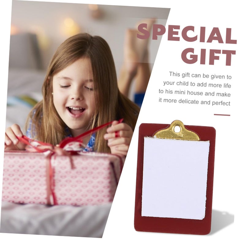 Miniature Paper Clipboard Dollhouse Accessory Kit For Enhancing Scenes - Image 5