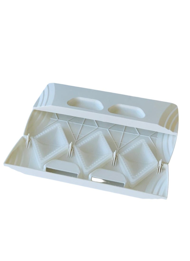 Triangle Shape 6 pieces Double-Side Die Cast Samosa Maker for Crispy and Delicious Homemade Samosas