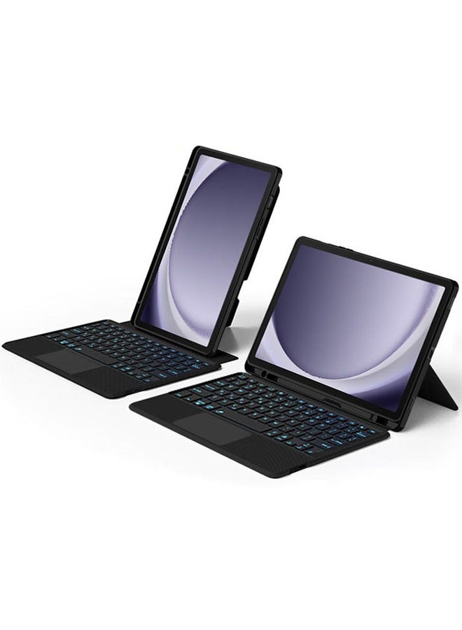 Beauenty Keyboard Case for Samsung Galaxy Tab A9 Plus(SM-X210, SM-X215, SM-X216B) 2023 Slim Folio Cover with Removable Detachable Wireless Charging Bluetooth Keyboard Pencil Holder Slot - Image 1