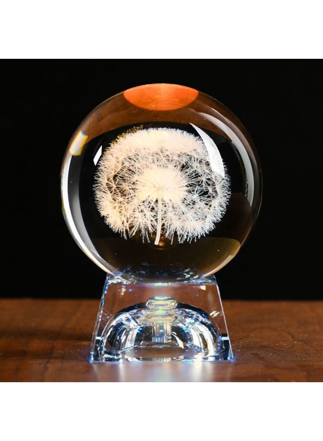 Children's Crystal Ball Music Music Box Little Girl's Birthday Gift Girl's Toy Star Projection Lamp-Color:Couple 6cm + Silver Tripod - Image 2