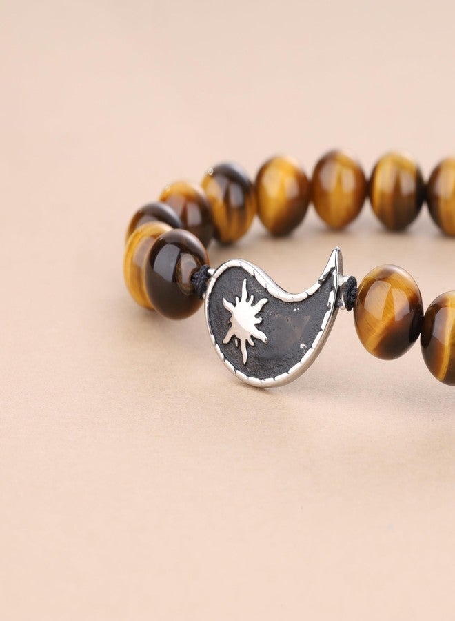 COAI Yin Yang My Sun and Stars Moon of My Life Howlite Tiger Eye Stone Relationship Bracelets - Image 5