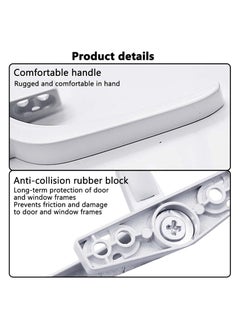 Y&D SYOSI Aluminum Alloy Window Handles 1 Pairs Universal with Security Locks White Casement Door  - Image 4