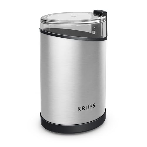 KRUPS Electric Coffee Grinder 3 oz Capacity 200 Watts  Versatile for Beans Spices Nuts  OneTouch Operation Customizable Grind for 12 Cups  Ideal for Espresso French Press