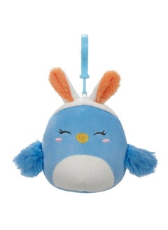 Squishmallows 3.5 inch Bebe the Blue Bird Clip-on , Officially Licensed Kellytoy Plush Toy, Colorful Soft Toy, Gift for Kids, Girls & Boys Washable Squishy Stuff Toy Multicolor All Age  - Image 1