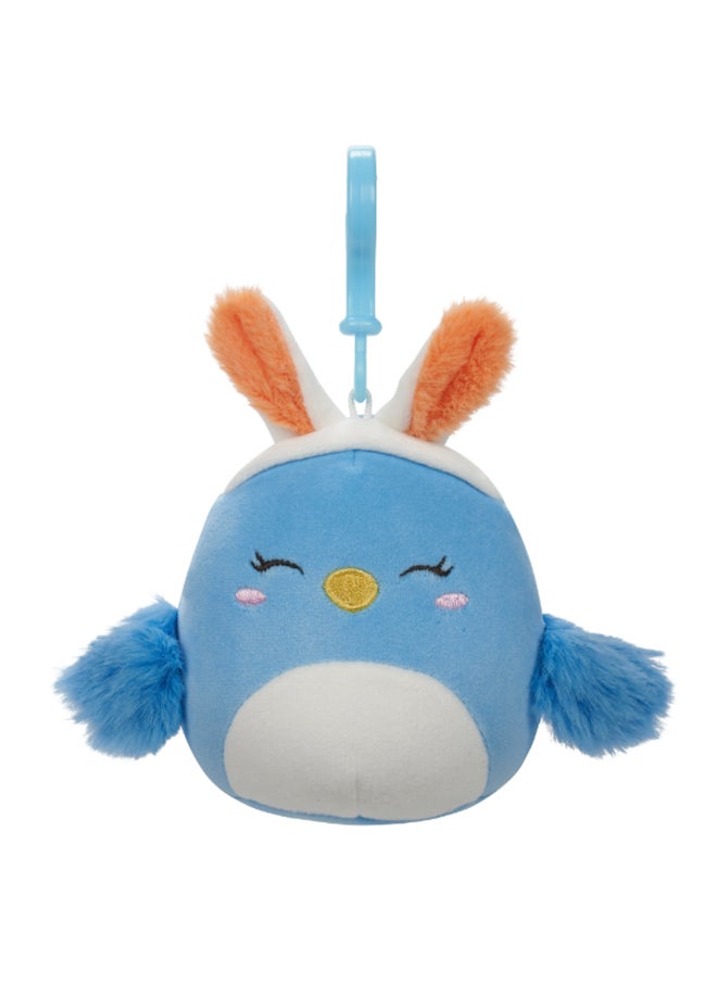 Squishmallows 3.5 inch Bebe the Blue Bird Clip-on , Officially Licensed Kellytoy Plush Toy, Colorful Soft Toy, Gift for Kids, Girls & Boys Washable Squishy Stuff Toy Multicolor All Age  - Image 1