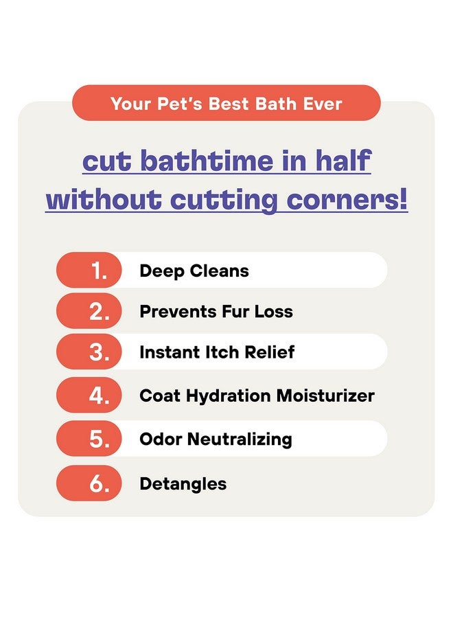 Zoop Dog Shampoo And Conditioner [16 Oz.] 6In1 All Natural Pet Wash  Deep Clean, Odor Eliminating, Itch Relief, Moisturizing, Detangling, Reduce Shedding  1 Pack - Image 3