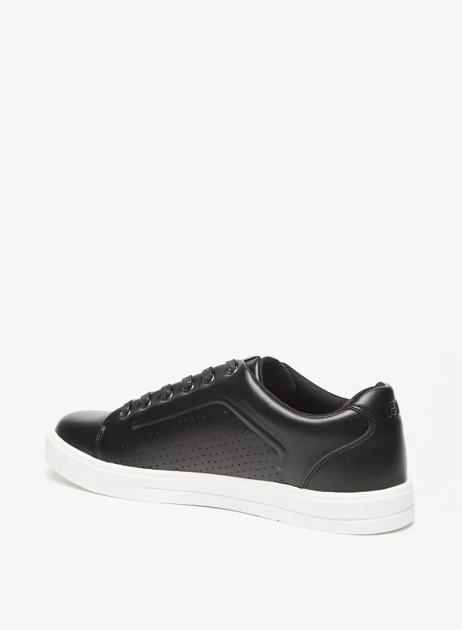 ال بي ال من شو اكسبرس Men's Textured Lace-Up Sneakers