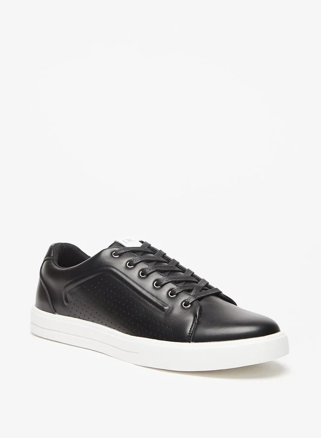 ال بي ال من شو اكسبرس Men's Textured Lace-Up Sneakers